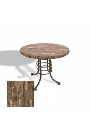 Buket Mega Laminat Yuvarlak Mutfak Masası Q110