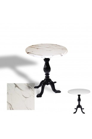 Çipa 1001 Döküm Ayak Yuvarlak Masa Çap 70cm - (Werzalit, Wermodin ve Allzalit Tabla)