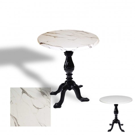 Çipa 1001 Döküm Ayak Yuvarlak Masa Çap 70cm - (Werzalit, Wermodin ve Allzalit Tabla)