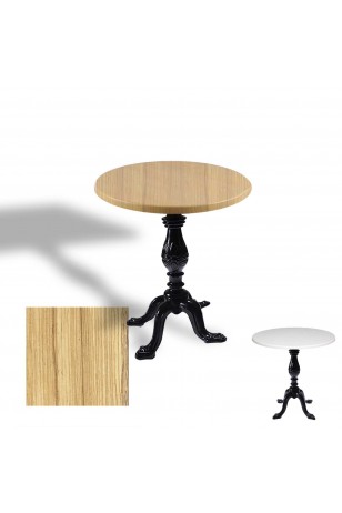 Çipa 1001 Döküm Ayak Yuvarlak Masa Çap 80cm - (Werzalit, Wermodin ve Allzalit Tabla)