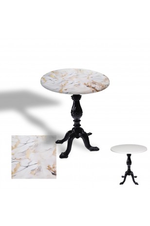 Çipa 1001 Döküm Ayak Yuvarlak Masa Çap 70cm - (Werzalit, Wermodin ve Allzalit Tabla)