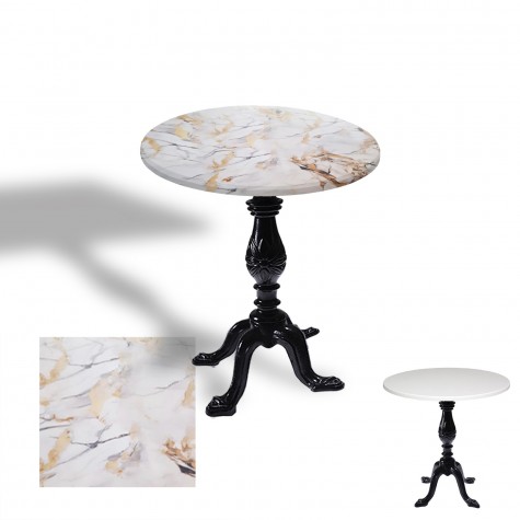 Çipa 1001 Döküm Ayak Yuvarlak Masa Çap 70cm - (Werzalit, Wermodin ve Allzalit Tabla)