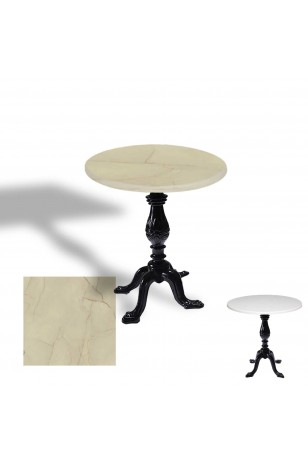 Çipa 1001 Döküm Ayak Yuvarlak Masa Çap 80cm - (Werzalit, Wermodin ve Allzalit Tabla)