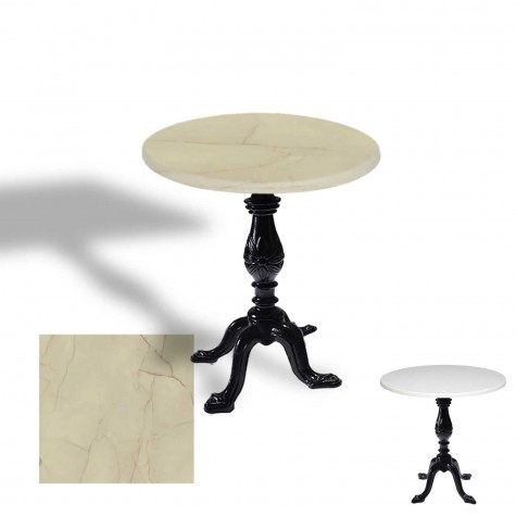 Çipa 1001 Döküm Ayak Yuvarlak Masa Çap 80cm - (Werzalit, Wermodin ve Allzalit Tabla)