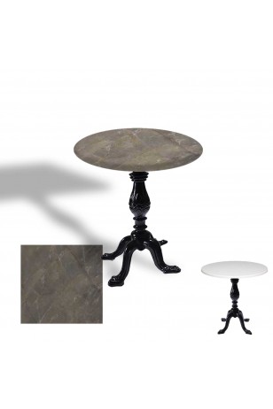 Çipa 1001 Döküm Ayak Yuvarlak Masa Çap 80cm - (Werzalit, Wermodin ve Allzalit Tabla)