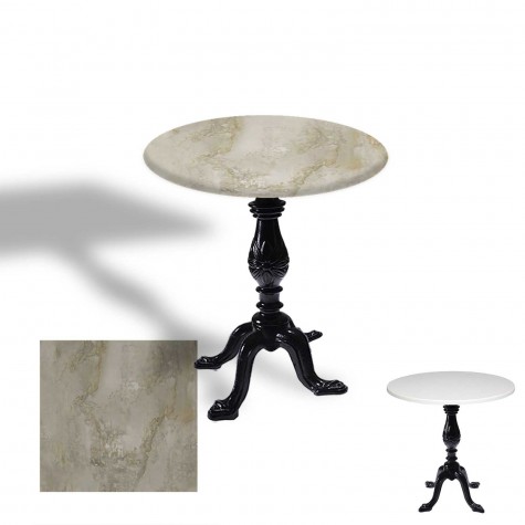 Çipa 1001 Döküm Ayak Yuvarlak Masa Çap 60cm - (Werzalit, Wermodin ve Allzalit Tabla)