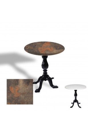 Çipa 1001 Döküm Ayak Yuvarlak Masa Çap 90cm - (Werzalit, Wermodin ve Allzalit Tabla)