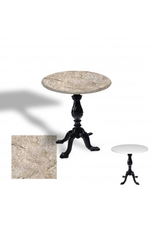 Çipa 1001 Döküm Ayak Yuvarlak Masa Çap 80cm - (Werzalit, Wermodin ve Allzalit Tabla)