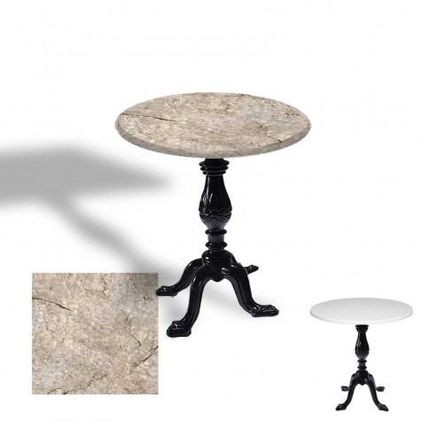 Çipa 1001 Döküm Ayak Yuvarlak Masa Çap 80cm - (Werzalit, Wermodin ve Allzalit Tabla)