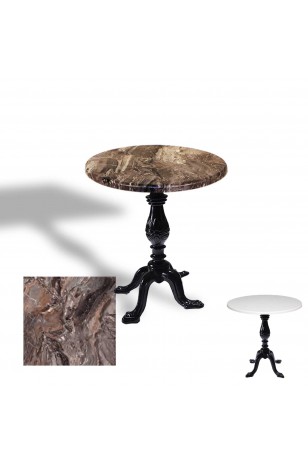 Çipa 1001 Döküm Ayak Yuvarlak Masa Çap 80cm - (Werzalit, Wermodin ve Allzalit Tabla)