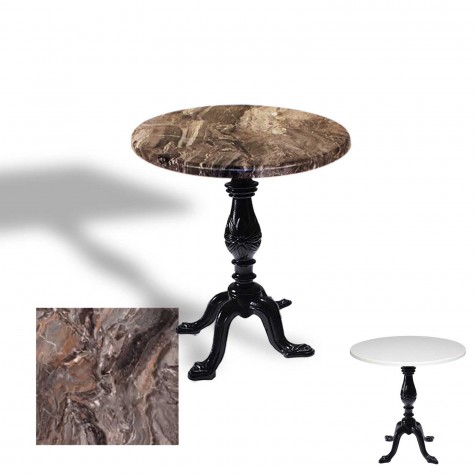 Çipa 1001 Döküm Ayak Yuvarlak Masa Çap 80cm - (Werzalit, Wermodin ve Allzalit Tabla)