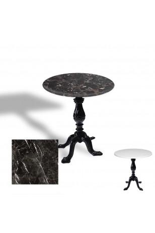 Çipa 1001 Döküm Ayak Yuvarlak Masa Çap 80cm - (Werzalit, Wermodin ve Allzalit Tabla)