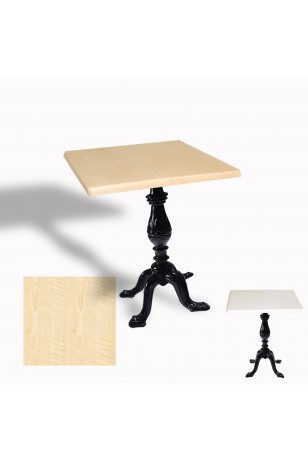 Çipa 1001 Döküm Ayak Kare Masa 80X80 cm - (Werzalit, Wermodin ve Allzalit Tabla)