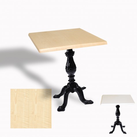 Çipa 1001 Döküm Ayak Kare Masa 80X80 cm - (Werzalit, Wermodin ve Allzalit Tabla)