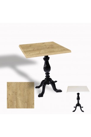 Çipa 1001 Döküm Ayak Kare Masa 80X80 cm - (Werzalit, Wermodin ve Allzalit Tabla)