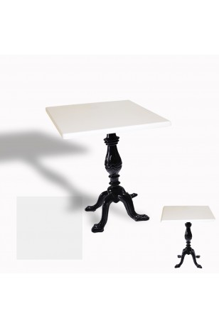 Çipa 1001 Döküm Ayak Kare Masa 80X80 cm - (Werzalit, Wermodin ve Allzalit Tabla)