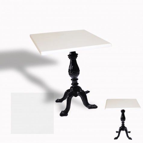 Çipa 1001 Döküm Ayak Kare Masa 80X80 cm - (Werzalit, Wermodin ve Allzalit Tabla)