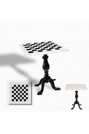 Çipa 1001 Döküm Ayak Kare Masa 80X80 cm - (Werzalit, Wermodin ve Allzalit Tabla)