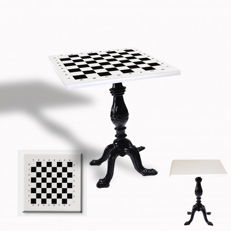 Çipa 1001 Döküm Ayak Kare Masa 80X80 cm - (Werzalit, Wermodin ve Allzalit Tabla)