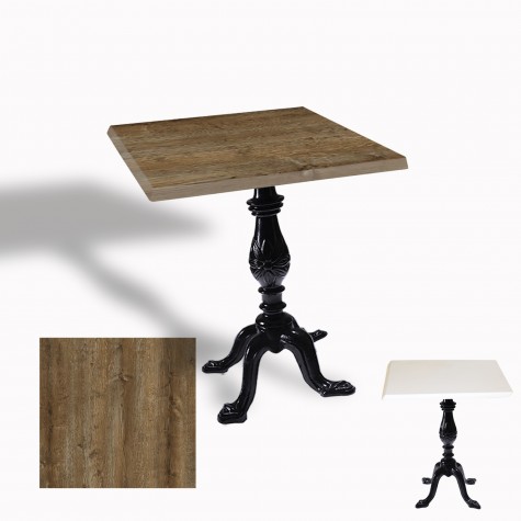 Çipa 1001 Döküm Ayak Kare Masa 80X80 cm - (Werzalit, Wermodin ve Allzalit Tabla)