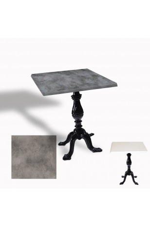 Çipa 1001 Döküm Ayak Kare Masa 70X70 cm - (Werzalit, Wermodin ve Allzalit Tabla)