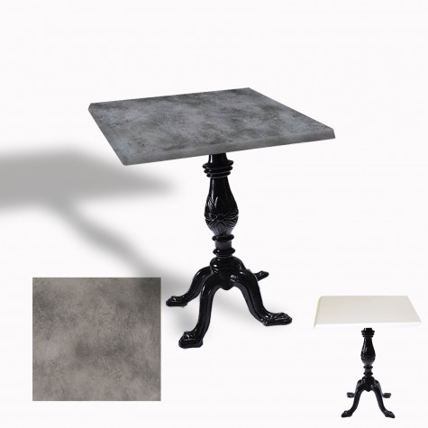 Çipa 1001 Döküm Ayak Kare Masa 70X70 cm - (Werzalit, Wermodin ve Allzalit Tabla)