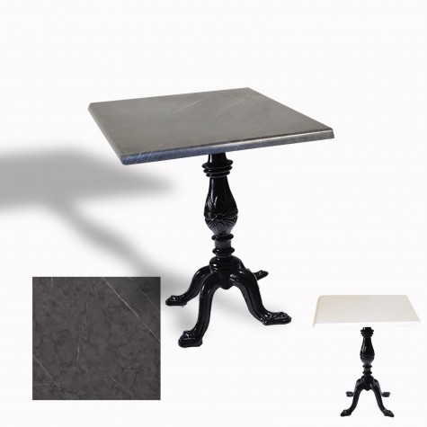 Çipa 1001 Döküm Ayak Kare Masa 70X70 cm - (Werzalit, Wermodin ve Allzalit Tabla)