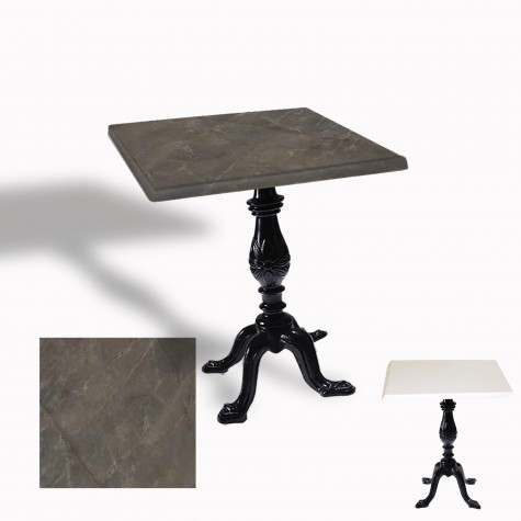 Çipa 1001 Döküm Ayak Kare Masa 80X80 cm - (Werzalit, Wermodin ve Allzalit Tabla)