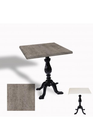 Çipa 1001 Döküm Ayak Kare Masa 80X80 cm - (Werzalit, Wermodin ve Allzalit Tabla)