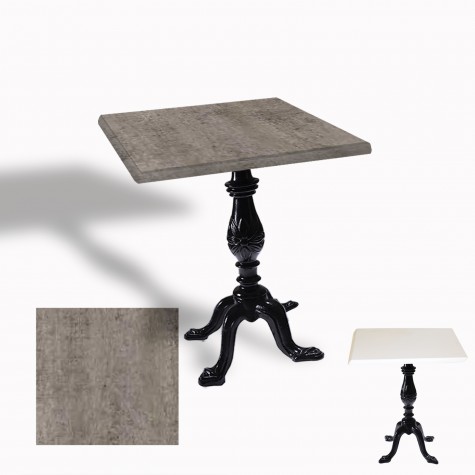 Çipa 1001 Döküm Ayak Kare Masa 80X80 cm - (Werzalit, Wermodin ve Allzalit Tabla)
