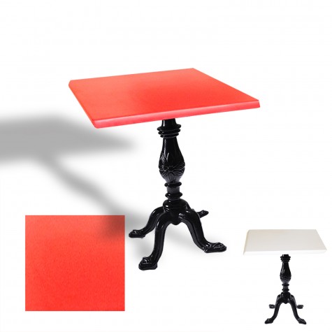 Çipa 1001 Döküm Ayak Kare Masa 80X80 cm - (Werzalit, Wermodin ve Allzalit Tabla)