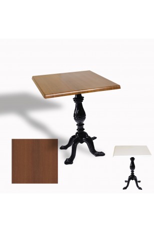 Çipa 1001 Döküm Ayak Kare Masa 80X80 cm - (Werzalit, Wermodin ve Allzalit Tabla)