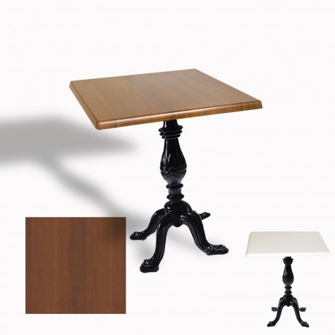 Çipa 1001 Döküm Ayak Kare Masa 80X80 cm - (Werzalit, Wermodin ve Allzalit Tabla)