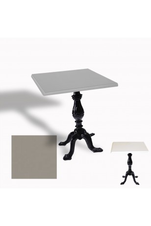 Çipa 1001 Döküm Ayak Kare Masa 80X80 cm - (Werzalit, Wermodin ve Allzalit Tabla)