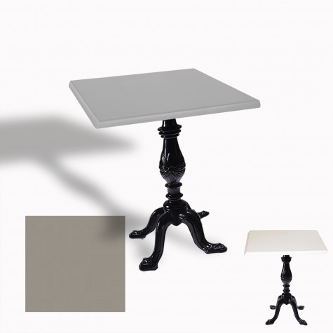 Çipa 1001 Döküm Ayak Kare Masa 80X80 cm - (Werzalit, Wermodin ve Allzalit Tabla)