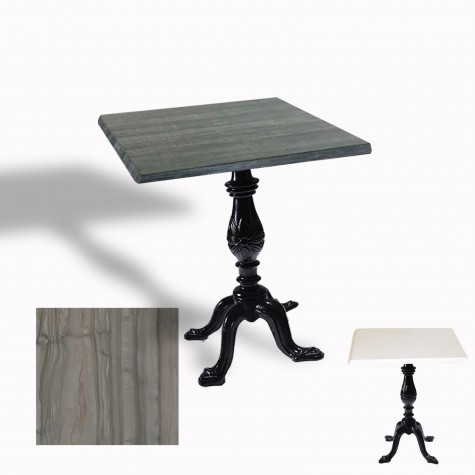 Çipa 1001 Döküm Ayak Kare Masa 80X80 cm - (Werzalit, Wermodin ve Allzalit Tabla)