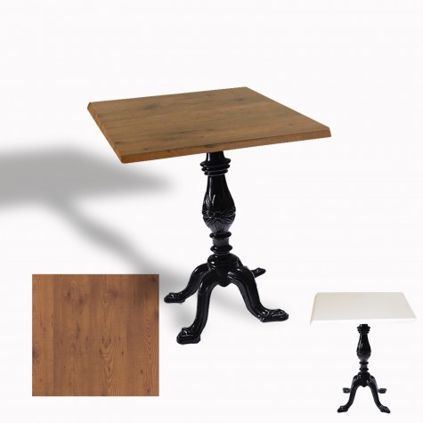 Çipa 1001 Döküm Ayak Kare Masa 70X70 cm - (Werzalit, Wermodin ve Allzalit Tabla)