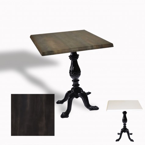Çipa 1001 Döküm Ayak Kare Masa 80X80 cm - (Werzalit, Wermodin ve Allzalit Tabla)