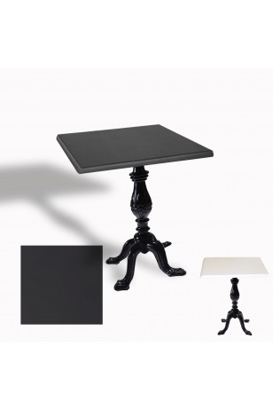 Çipa 1001 Döküm Ayak Kare Masa 80X80 cm - (Werzalit, Wermodin ve Allzalit Tabla)