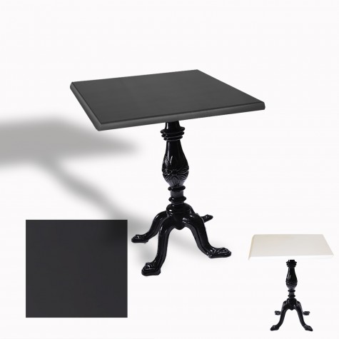 Çipa 1001 Döküm Ayak Kare Masa 80X80 cm - (Werzalit, Wermodin ve Allzalit Tabla)