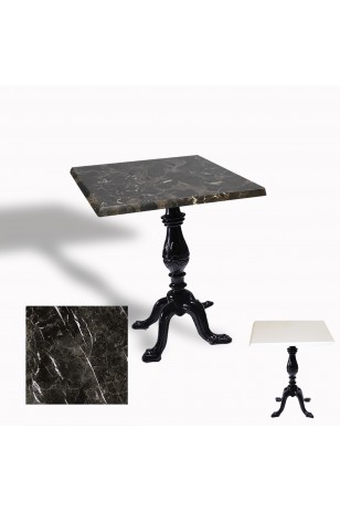 Çipa 1001 Döküm Ayak Kare Masa 80X80 cm - (Werzalit, Wermodin ve Allzalit Tabla)