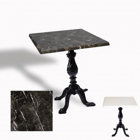 Çipa 1001 Döküm Ayak Kare Masa 80X80 cm - (Werzalit, Wermodin ve Allzalit Tabla)
