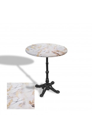 Çipa 1002 Döküm Ayak Yuvarlak Masa Çap 70cm - (Werzalit, Wermodin ve Allzalit Tabla)