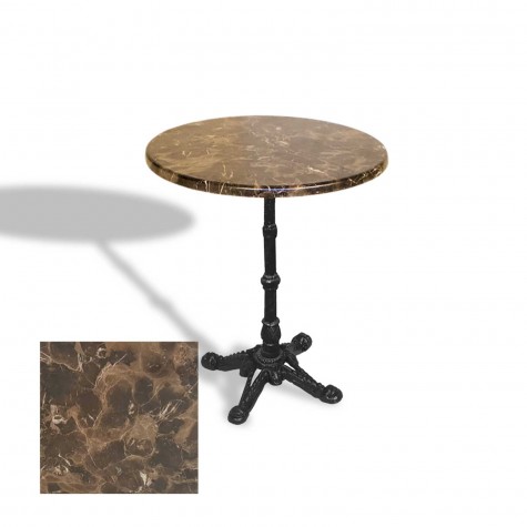 Çipa 1002 Döküm Ayak Yuvarlak Masa Çap 60cm - (Werzalit, Wermodin ve Allzalit Tabla)