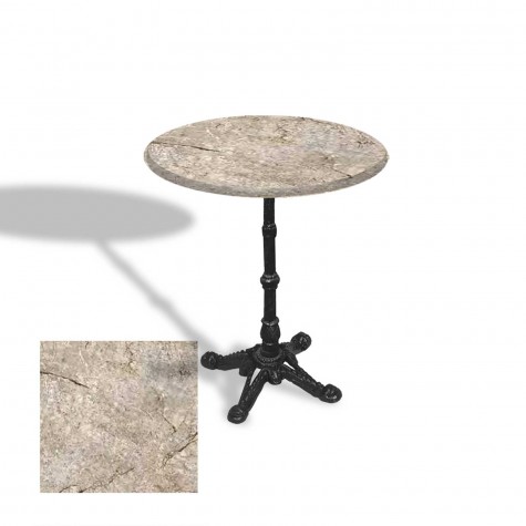 Çipa 1002 Döküm Ayak Yuvarlak Masa Çap 60cm - (Werzalit, Wermodin ve Allzalit Tabla)