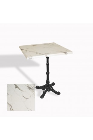 Çipa 1002 Döküm Ayak Kare Masa 80X80 cm - (Werzalit, Wermodin ve Allzalit Tabla)