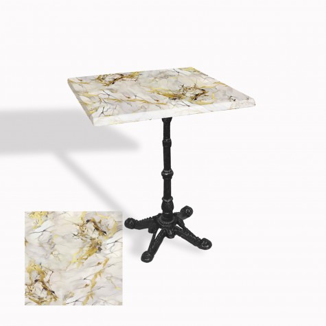Çipa 1002 Döküm Ayak Kare Masa 80X80 cm - (Werzalit, Wermodin ve Allzalit Tabla)