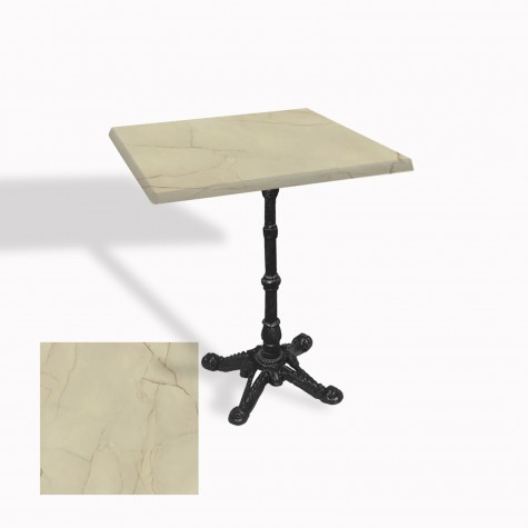 Çipa 1002 Döküm Ayak Kare Masa 80X80 cm - (Werzalit, Wermodin ve Allzalit Tabla)
