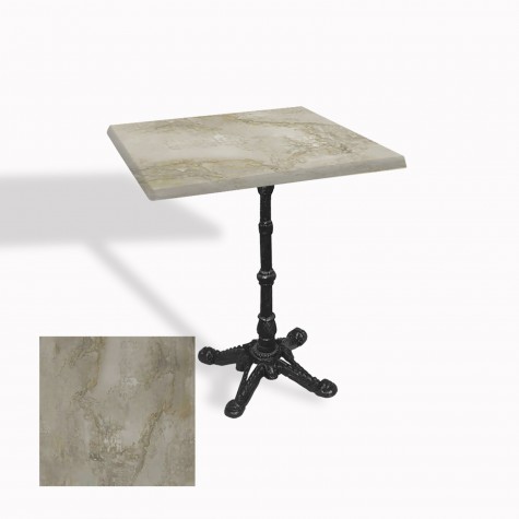 Çipa 1002 Döküm Ayak Kare Masa 80X80 cm - (Werzalit, Wermodin ve Allzalit Tabla)