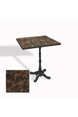 Çipa 1002 Döküm Ayak Kare Masa 80X80 cm - (Werzalit, Wermodin ve Allzalit Tabla)
